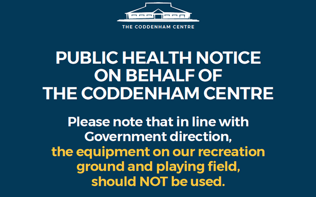 Coddenham Centre Recreation Ground – Coronavirus