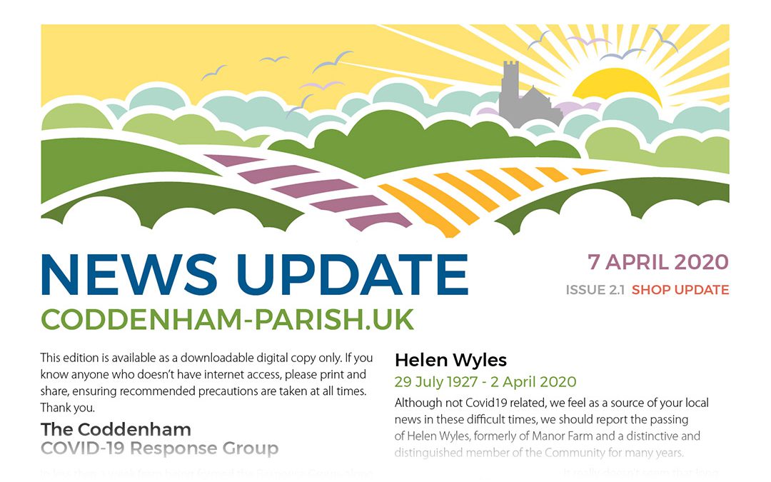 Coddenham Parish Newsletter No 2 – UPDATED – Available Online.