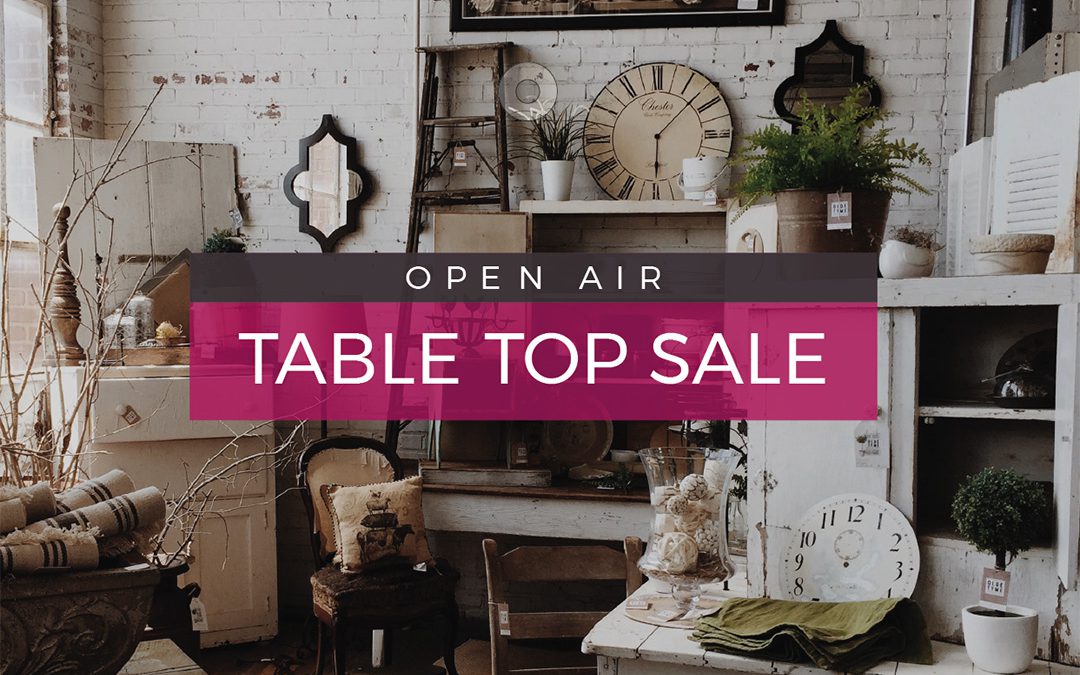 Safely Browse for Bargains  @The Coddenham Centre Outdoor Table Top Sale This Weekend