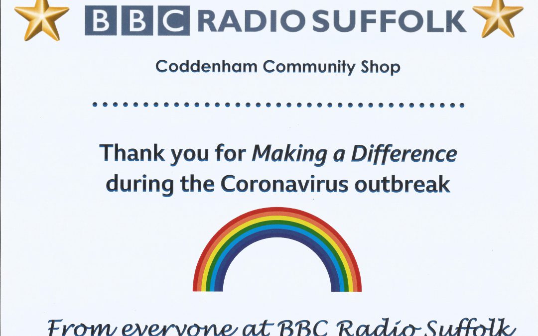 Thank you BBC – Community Shop Receives Local Award