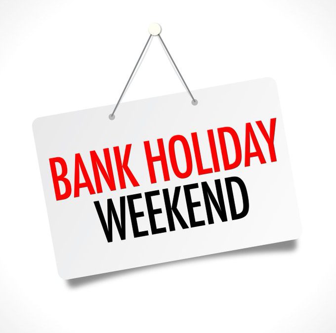 29th-31st May 2021 Bank holiday weekend opening hours at CCS